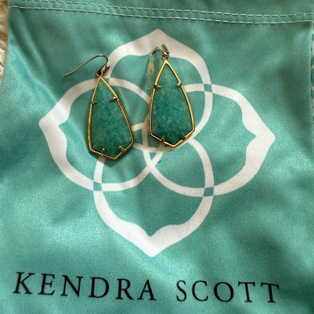 Kendra Scott Carla Amazonite Statement Earrings - image 2